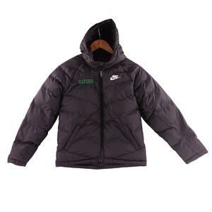 Nike Florida Gators Puffer Jacket Womens Medium Black Hooded Full Zip Quilted‎